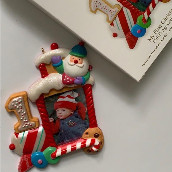 Baby Christmas Photo Frame Picture Holder Ornament - Picture 2 of 8